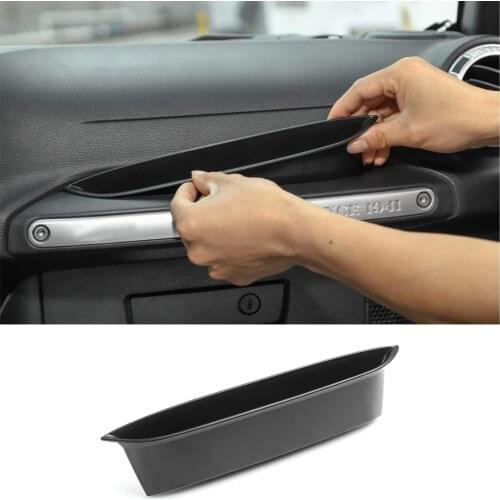 Car Passenger Side Co-Pilot Grab Handle Storage Box Organizer for 2011-2018 Jeep Wrangler JK Car Accessories