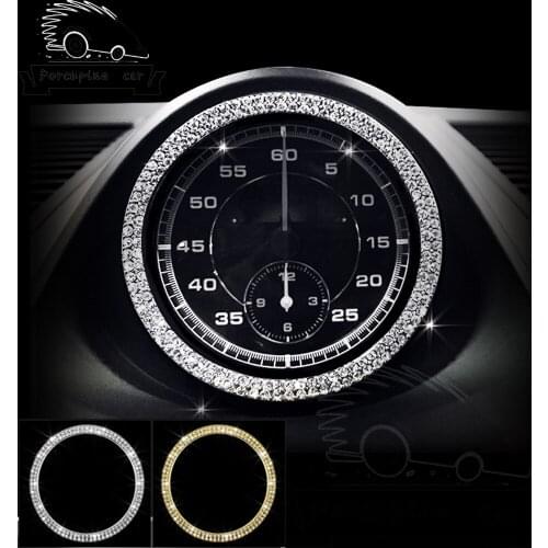 Time Clocks Console Console Car Cover Decoration Ring Sticker For Porsche Cayenne 911 Panamera Macan Boxster Cayma Cayenne