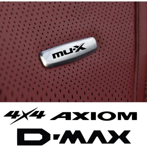 Car Chair Seat Sticker Front Seat Tuning Badges Metal For Isuzu Ascender Axiom D-Max Mu-X SLX 4X4 Car Accessories