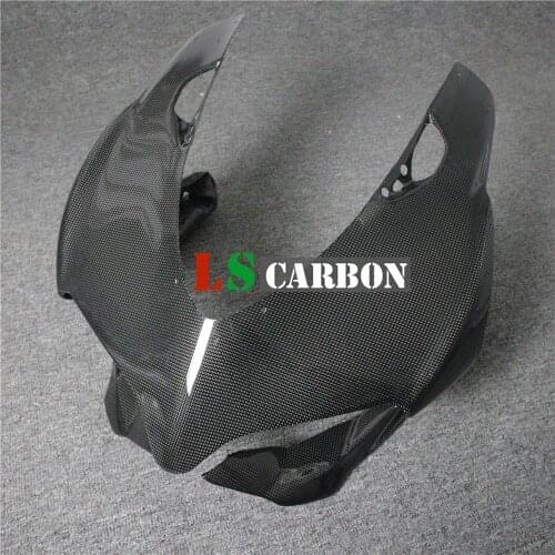For Ducati Panigale 899 1199 Full Carbon Fiber Motorcycle Accessories Upper Front Nose Headlight Cover Fairing