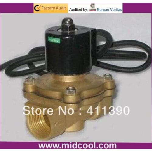 G3/4'' IP68 Class Under Water Solenoid Valve Brass 2W200-20-G Waterproof Valves Standard Voltages