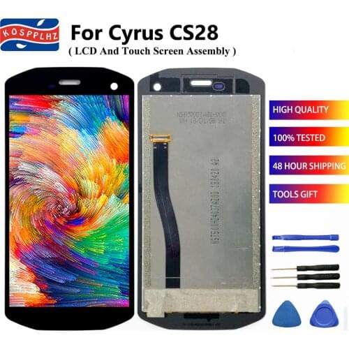 KOSPPLHZ 5.0 Inch New Screen For Cyrus CS28 CS 28 LCD Display + Touch Screen Digitizer Assembly High Quality Replacement + Tools