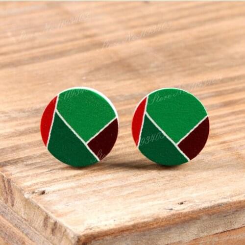 16mm Round High Quality Photo Wood Laser Cut Cabochon to make Rings, Earrings,Bobby pin,Necklaces, Bracelets-(WEH-262)