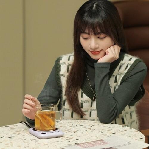 Liberfeel Heating Coaster Smart Creative Home Insulation Coaster New Office Portable 55 Degree Constant Temperature Coaster