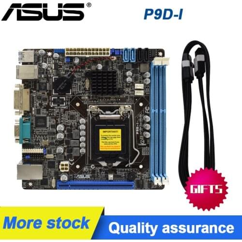 Asus P9D-I Intel Xeon Motherboard LGA 1150 DDR3 16 GB 1333 MHz Mini-ITX DIMM SATA3 Desktop used Motherboard