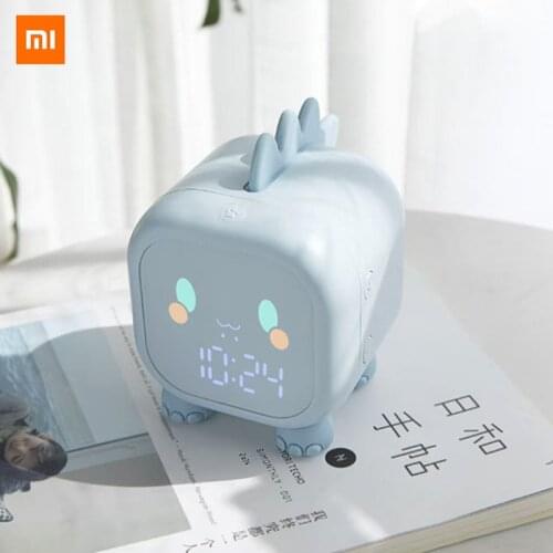 Xiaomi Fun dragon small alarm clock mini desktop electronic alarm clock digital Voice control snooze function temperatur display