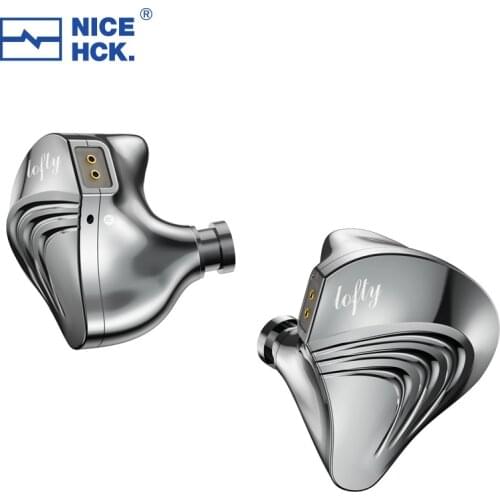 NiceHCK Lofty CNC Aluminum Alloy HIFI Sport Earphone Flagship Music Studio Earbud 10.1mm Pure Beryllium Dynamic Detach 2Pin IEM
