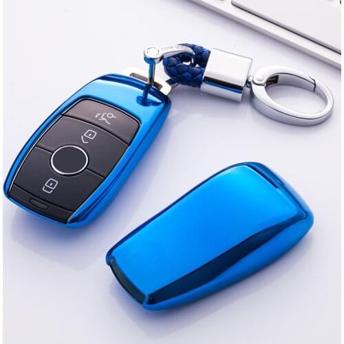 2019 New Soft TPU Car Key Cover Case For Mercedes Benz 2017 E Class W213 2018 S class Car Styling Key Shell Protection keychain