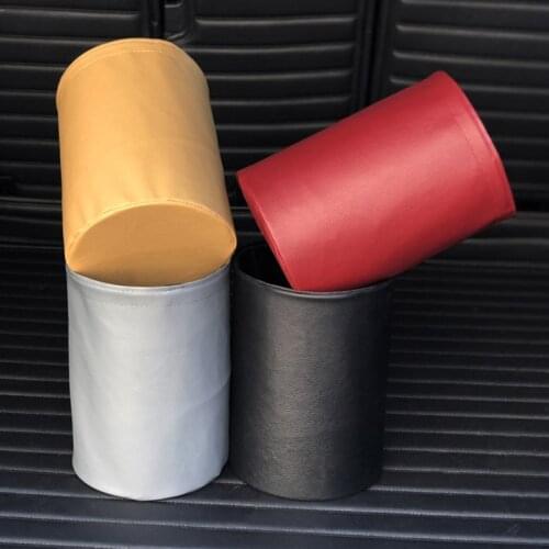 New Universal Leather Trash Bin Car Supplies Car Multifunctional Mini Folding Trash Bin Waterproof Deodorant