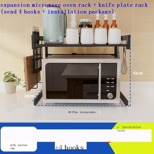 Sink Organizer Cucina Organizador Cocina Adjustable Microwave Shelf Cozinha Cuisine Mutfak Kitchen Storage Rack Holder