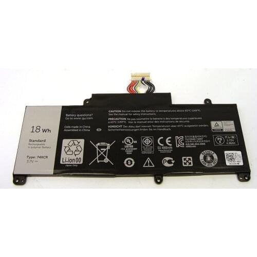3.7V 18wh original battery for 8 Pro (5830) Tablet 74XCR 074XCR laptop battery Free shipping