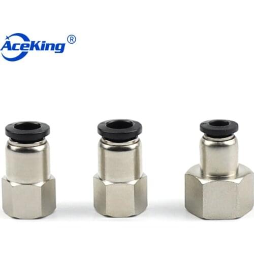 PCF Pneumatic gas tube internal thread straight quick plug connector pcf6-01 / 8-02 / 10-03 / 12-04