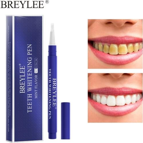 BREYLEE Teeth Whitening Pen Tooth Care Remove Plaque Stains Serum Fresh Toothpaste Oral Hygiene Essence Effective Dental Tools