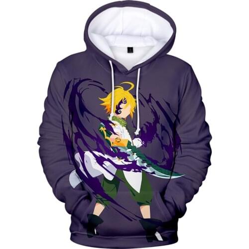 Meliodas 3D Hoodies Men/Women Fashion Sweatshirts Pop Print Nanatsu No Taizai Coolest The Seven Deadly Sins Meliodas 3D Hoodies