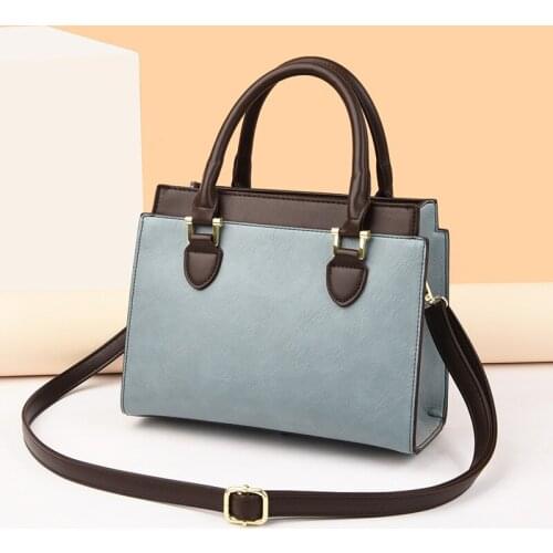 Fashion Simply PU Leather Crossbody Bag For Women 2021 winter Solid Color Shoulder Messenger Bag Lady Chain Travel Small Handbag