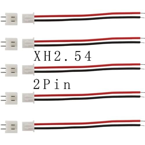10Sets/lot JST 2Pin XH2.54 XH 2.54mm 2P Micro Pitch 2.54mm Male Plug Terminals Socket Wire Cable Connector 20CM Length 26AWG