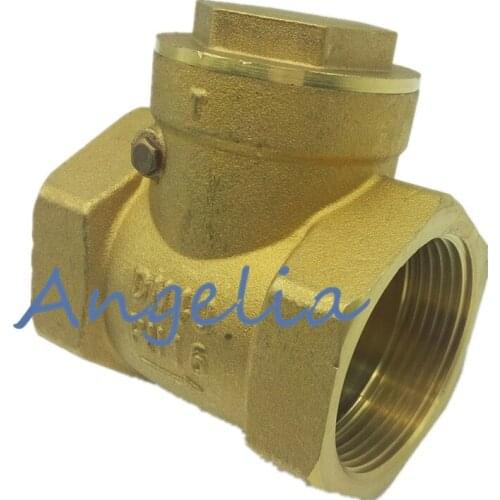 2" DN50 BSP Female Brass Swing Check Valve 232Psi Prevent Water Backflow