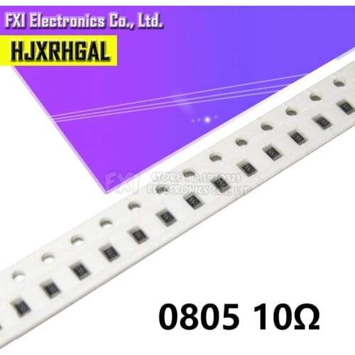 300PCS 0805 SMD Resistor 10 ohm 1/8W 10R new original