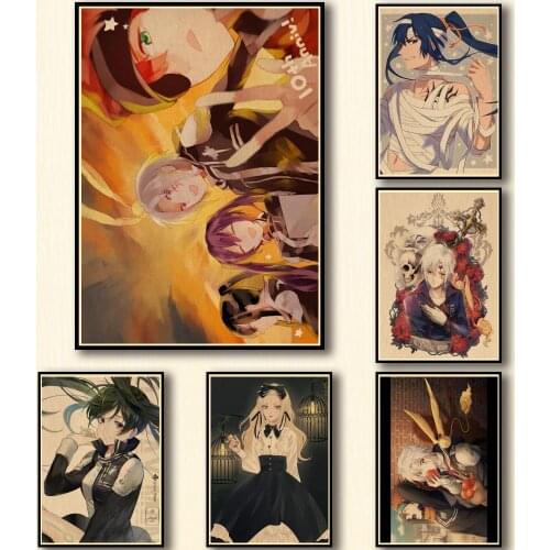 50 Designs Anime D.Gray-man Kraftpaper Poster Artwork Fancy Wall Sticker for Coffee House Bar