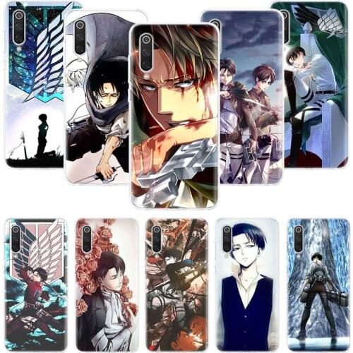 Attack On Titan Levi Case for Xiaomi Redmi Note 10 9 9S 8 7 6 8T 8A 7A 6A S2 K30 K20 MI 9 8 CC9 F1 Lite Pro Soft TPU Phone Cover