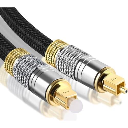 CN-KESI Hifi Optical Fiber Cable Hi-end digital Audio Video Cables HIFI DTS Dolby 5.1 7.1 Square counterpart signal line