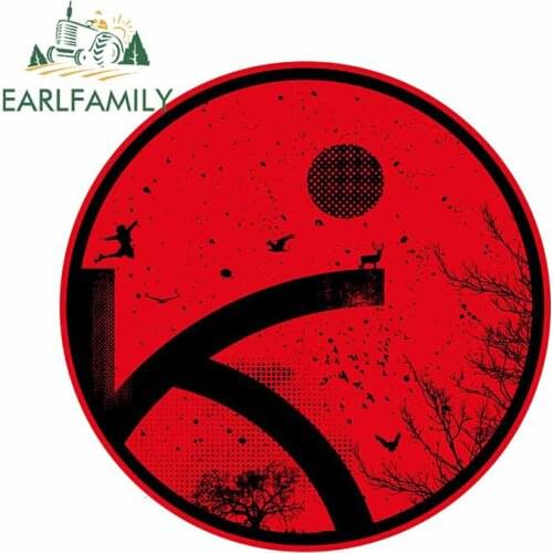 EARLFAMILY 13cm x 12.7cm for Free Circle Car Sticker Vinyl Personality Waterproof Occlusion Scratch Window Trunk Truck Decal