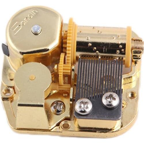 Mini Zinc Alloy DIY Hand Crank Music Box Movement Mechanical Music Box Musical Toy Birthday Christmas New Year Gift for Family