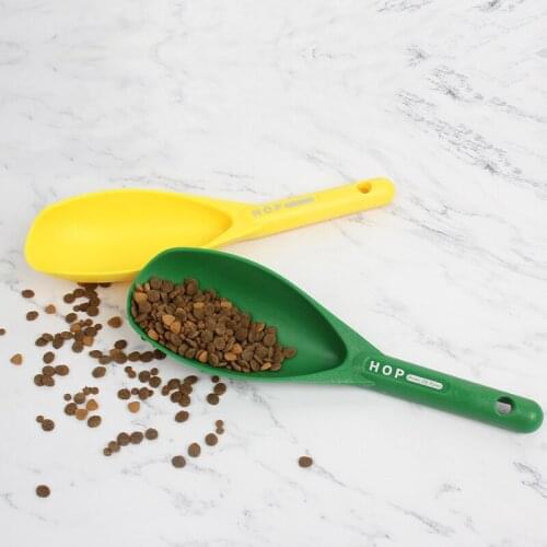 Mutli-function Pet Food Spoon Portable Cat Dog Food Shovel Scoop Feeding Spoon Creative Measuring Cup Curved Design Pet Supply