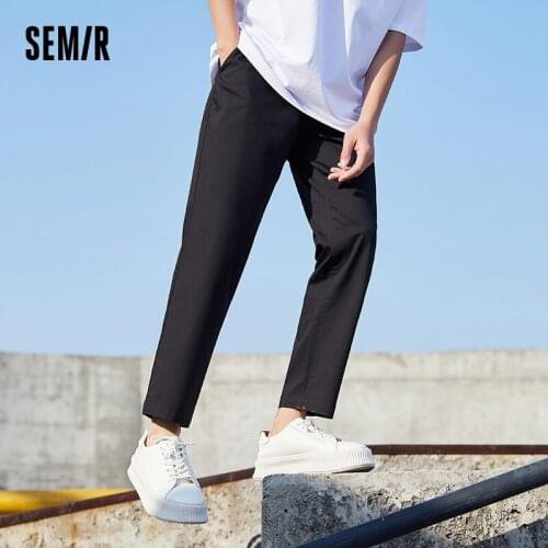 SEMIR Casual Trousers Men Fit Straight-Leg Pants 2021 Summer New Style Slim Stretch Comfortable Business Casual Pants