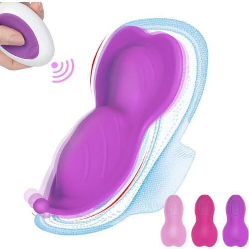 Invisible Clitoral Stimulator Portable Panty Vibrator Wireless Remote Control Vibrating Egg 10 Modes Sex Toys for Woman Sex Shop