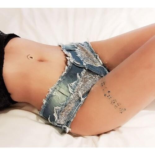 New Sexy Denim Shorts Women Holiday Shorts Jeans Low Waist Bikini Bottom Cortos Mujer Jeans