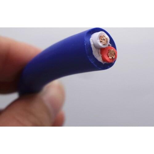 OD9.5mm 2*2.0 square 2 core conductor using 99.99% high purity OFC oxygen free copper Audio line Audio / video cable