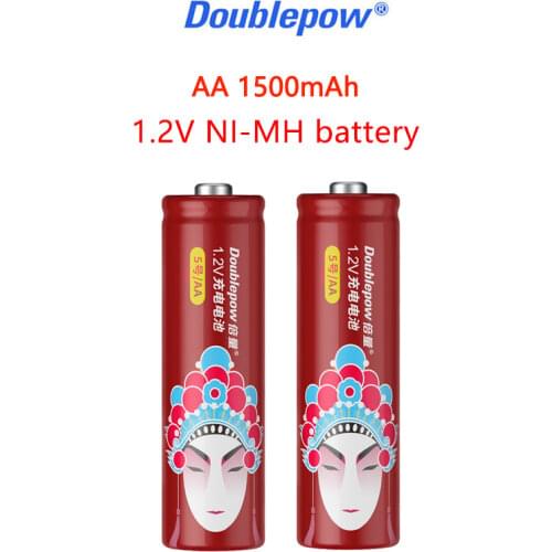 Chinese style AA 1.2V 1500mah rechargeable NI-MH battery for Toy thermometer mouse calculator clock 14500 NI-MH battery