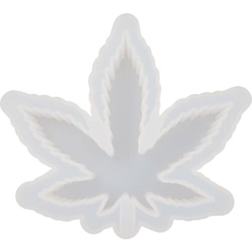 Crystal Epoxy Resin Mold DIY Craft Maple Leaf Ashtray Casting Silicone Mould