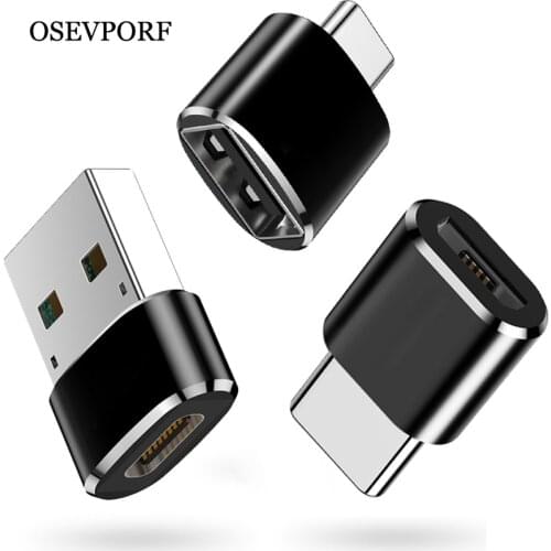 USB Type C OTG Adapter USB C Male To Micro USB Female Cable Converter For Macbook Samsung S10 S9 S8 Huawei P20 USB To Type-c OTG