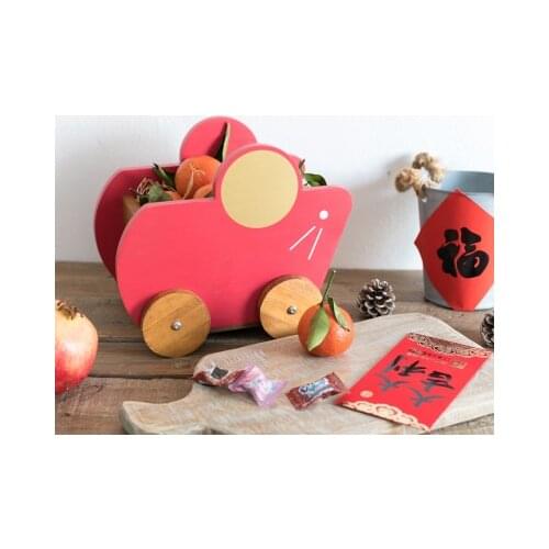 Spring Festival Snack Storage Box Desktop Rack Living Room Creative Mouse Tea Table New Year Layout Decoration