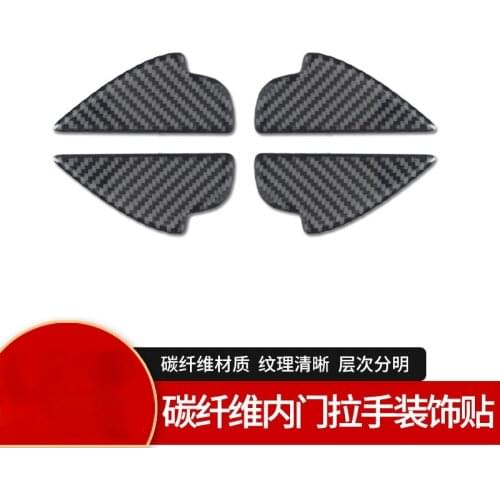 For Mazda 3 anksila Carbon fiber inner door bowl handle decoration sticker Automotive Interior Stickers Accessories