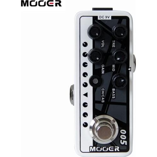 Mooer 005 BROWN SOUND fifty-Fifty 3 High quality dual channel preamp 2 different modes for footswitch operation guitar effect