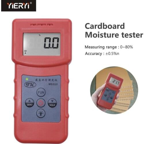 Yieryi NEW MS310 Inductive Moisture Analyzer Wood Moisture Meter For Wood Timber Paper Bamboo Carton Concrete Metope