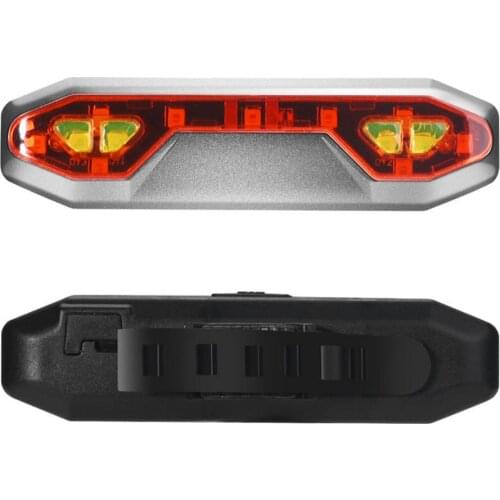 Bicycle Tail Warning Light USB Rechargeable MTB Road Bike Cycling LED Taillight Waterproof Flashing Rear Lamp Bicycle Accessorie