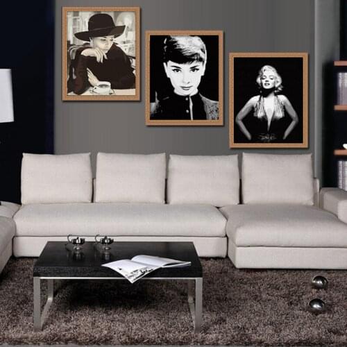 MaHuaf-A1134 three-picture combination Framed painting by numbers canvas hand painted wall decor