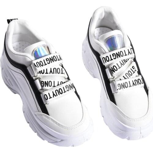 2019 Women Casual Chunky Sneakers Shoes Comfort Ladies Vulcanize Shoes Female Fashion Platform Sneakers tenis feminino O1-35