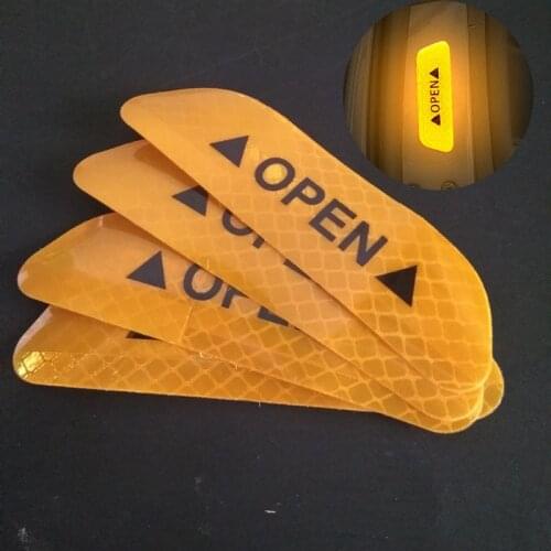 4 / set of car safety warning reflective outdoor stickers for Chery Tiggo Fulwin A1 A3 QQ E3 E5 G5 V5/EMGRAND EC7 EC7-RV EC8