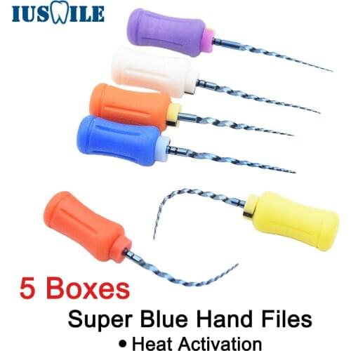 5 boxes Blue Hand Super Files Endodontic Hand Files Niti SX-F3 Endo Instruments For Dentistry