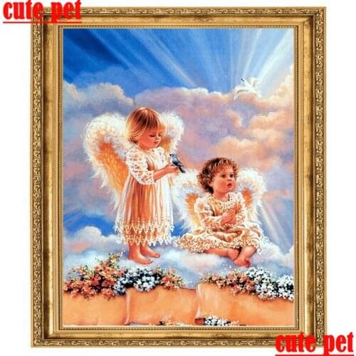 DIY Angel Child Diamond Painting Art 5D Full Square,Round Drill Rhinestone Diamant Embroidery Mosaic Kits Home decor