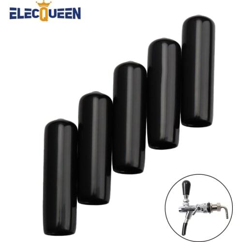 5pcs/lot Black Faucet Cap Soft Plastic Spouts Beer Tap Cover For keeping liquid clean