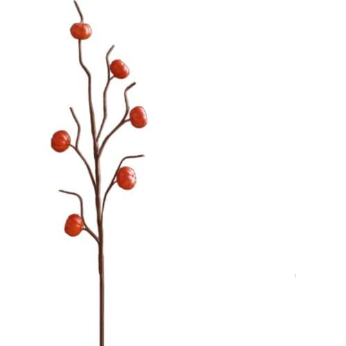 Plant Flower Fake Branches Artificial Simulation Maple Leaf Flowers Home Office Decoration Garden Pumpkin Sunflower Pick Garland