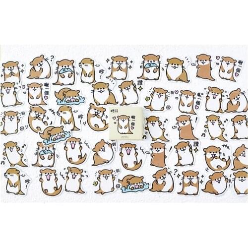 Lovely animal decorative sticker(1pack=45pieces)