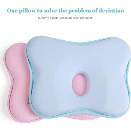 Infant Children Pillow Flat Head Child Pillow Head Deformation Flat Head Kids Pillow Child Memory Foam Pillow