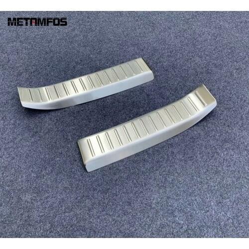 For Mazda CX-30 CX30 2020 2021 2022 Inner Rear Trunk Bumper Foot Plate Tail Door Scuff Guard Sticker Protector Car Accessories